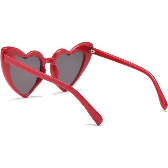 Vintage Heart Shaped RED Sunglasses Women & Stylish Eyeglasses main image 6